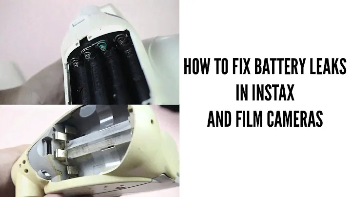 How to Fix Battery Leaks and Corrosion in Instax and Film cameras