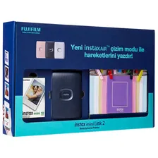 Принтер моментальной печати фото для смартфонов Fujifilm INSTAX MINI LINK 2 SPACE BLUE BUNDLE BOX