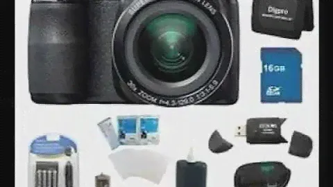 Fujifilm FinePix S4500 30x Optical Zoom 14 MP 3 inch LCD Digital Camera 16 GB Bundle