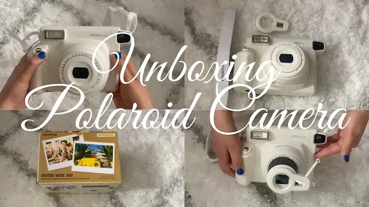 UNBOXING FUJI FILM INSTAX WIDE 300 ALL WHITE POLAROID CAMERA