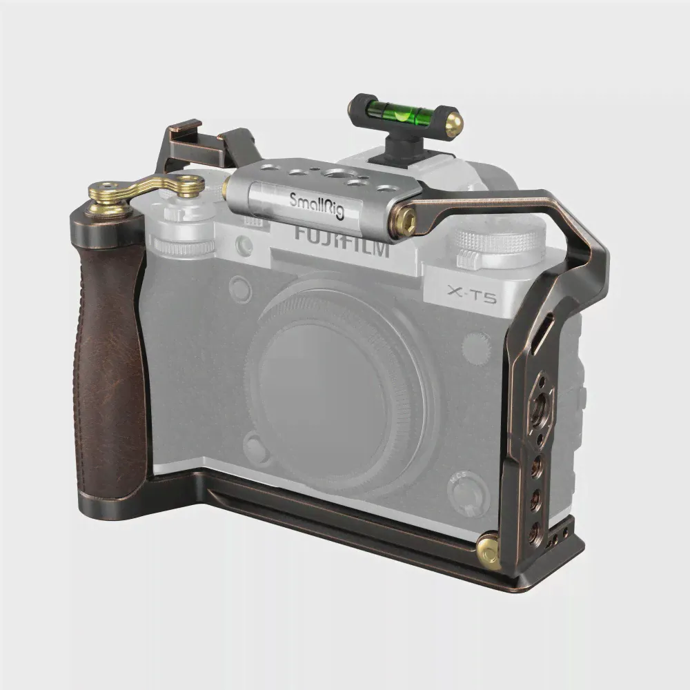Оригинальная ретро-клетка для камеры SmallRig XT5 для Камеры Fujifilm X-T5 с эргономичной ручкой из воловьей кожи 3870