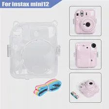 Для камеры Instax mini12 Чехол для хранения Защитная сумка Прозрачная с ремешком для аксессуаров для камеры Fujifilm Instax Mini 12