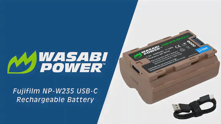 USB-C Rechargeable Fujifilm NP-W235 | Ginger Series | Wasabi Power