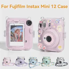 Для Fujifilm Instax Mini 12 Прозрачный чехол для камеры, защитная сумка для переноски, чехол с плечевым ремнем, сумка для хранения