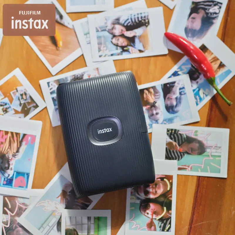 Принтер Fujifilm Instax Mini Link2, мгновенный принтер INSTAX SQUARE LINK для смартфонов, белыйрозовыйсиний с пленкой Fuji Instax Mini (art.: 3920c7a22ca57)-1