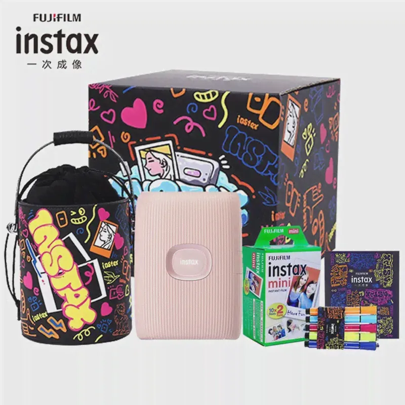 Принтер Fujifilm Instax Mini Link2, мгновенный принтер INSTAX SQUARE LINK для смартфонов, белыйрозовыйсиний с пленкой Fuji Instax Mini (art.: 3920c7a22ca57)-4
