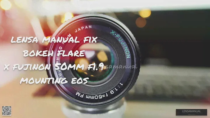 Lensa manual fix bokeh double ring flare X Fujinon FM 50mm f1.9 mount eos