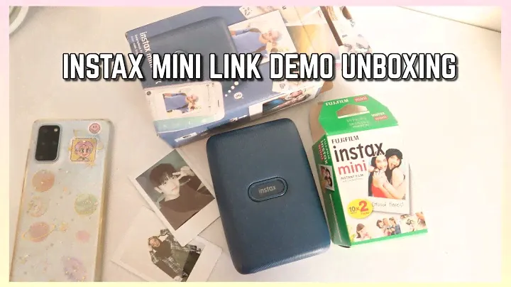 Instax Mini Link Printer Unboxing (Denim Blue) + Demo prints