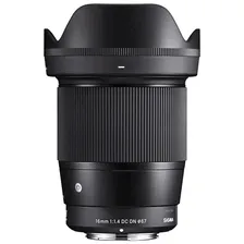 Объектив Sigma AF 16mm f/1.4 DC DN Contemporary Fujifilm X-mount, черный
