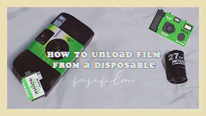 HOW TO UNLOAD FILM FROM A DISPOSABLE CAMERA // FUJIFILM